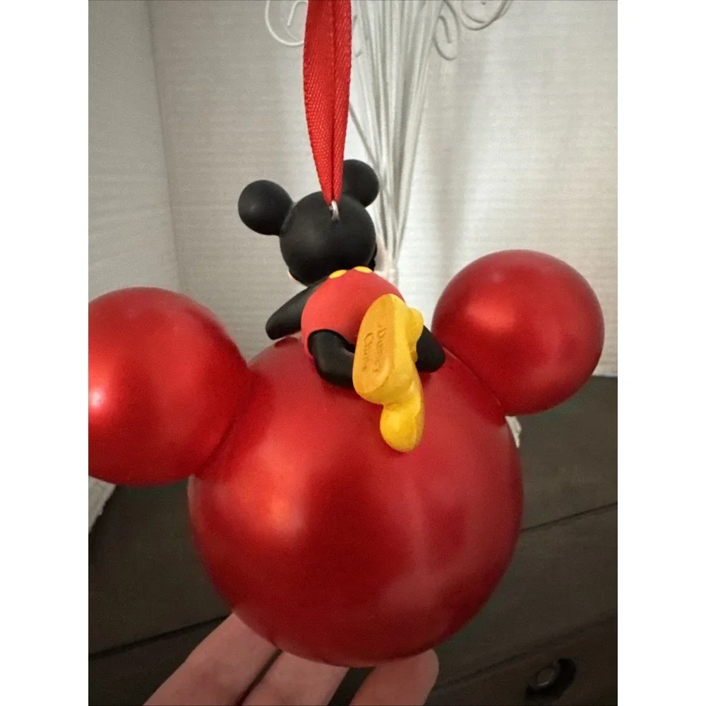 Walt Disney World 2012 Mickey Mouse Christmas Ornament Red Iconic Ears HTF